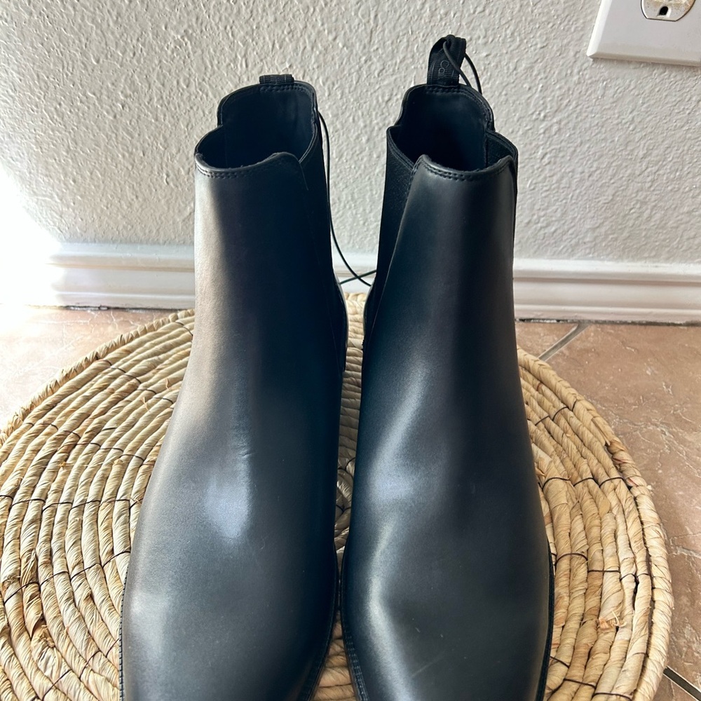 Calvin Klein Black Chelsea Ankle Boots